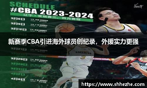 新赛季CBA引进海外球员创纪录，外援实力更强